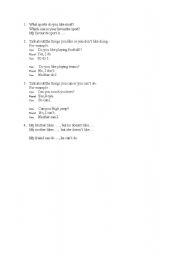 English Worksheet: Sport