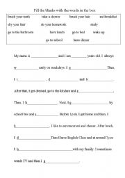 English Worksheet: My name is...