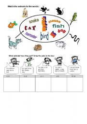 English Worksheet: PETS