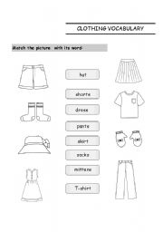 clothing vocabulary