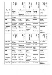 English Worksheet: Present Simple Negative Sea Battle