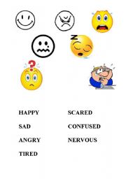 English worksheet: Emotions