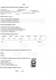 English worksheet: Test