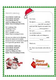 A letter to Santa