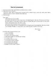 English Worksheet: moj rad