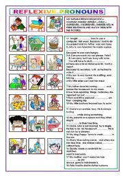 English Worksheet: REFLEXIVE PRONOUNS