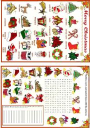 English Worksheet: Christmas Vocabulary