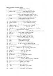 English Worksheet: past simple tense exercises