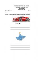 English Worksheet: Adjectives