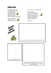 English worksheet: Christmas Song and activities