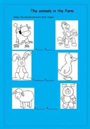 English worksheet: Animals