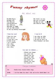 Funny rhymes for children.