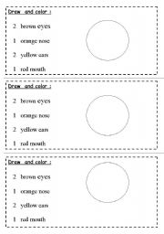 English worksheet: body parts