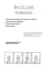 English Worksheet: british humour