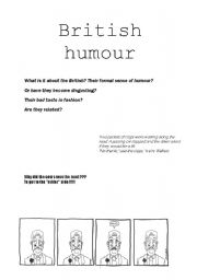 English Worksheet: british humour