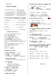 English Worksheet: worksheet