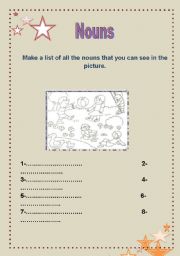 English worksheet: nouns