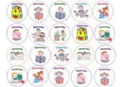 English Worksheet: Welcome Back Stickers