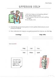 English Worksheet: Shopping