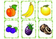 English Worksheet: Fruit Flashcards
