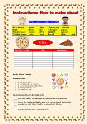 English Worksheet: Recipe instructions