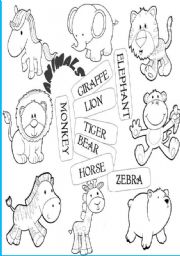 English Worksheet: animals