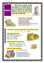 English Worksheet: Takling about hobbies