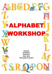 English Worksheet: ALPHABET WORKSHOP - fun with vocabulary on all levels