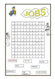 English worksheet: Jobs