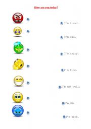 English Worksheet: Feelings