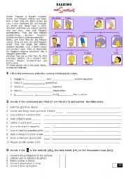 English Worksheet: THE SIMPSONS and the Possessive Case