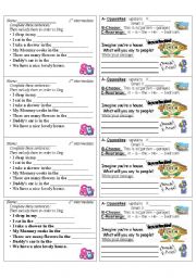 English Worksheet: rooms in the house