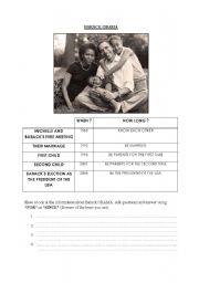 English Worksheet: Facts about Barack OBAMA