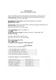 English worksheet: OBJECT PRONOUN