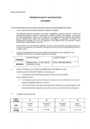 English Worksheet: summary