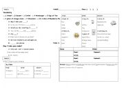 English Worksheet: Restaurant Worksheet 