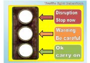 English Worksheet: Traffic light behaviour