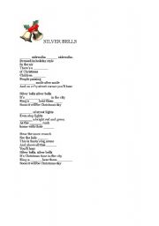 English Worksheet: Silver Bells carol