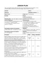 English Worksheet: Using 