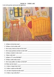 English Worksheet: There is - there are