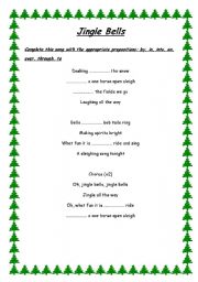 English Worksheet: Jingle Bells!