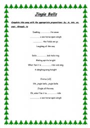 English worksheet: Jingle Bells!