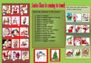 English Worksheet: Santa Claus is coming to town! Part 2