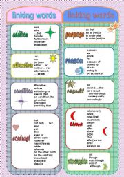 English Worksheet: LINKERS BOOKMARK