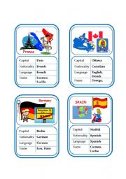 English Worksheet: Card game 