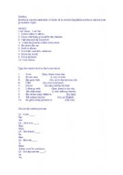 English Worksheet: Object Pronouns