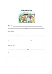 English worksheet: My Neighbourhood