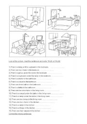 English Worksheet: Prepositions of place 1