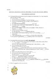 English worksheet: 11th class exam sheet