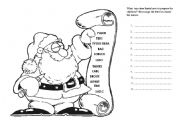 English Worksheet: Santas Presents